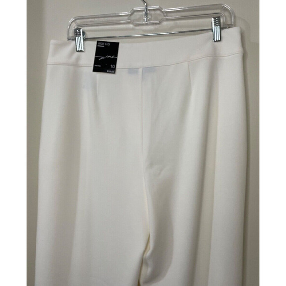 NWT INC Women's Side Belt Wide Leg Pant SIZE 10 NEW - Picture 6 of 10